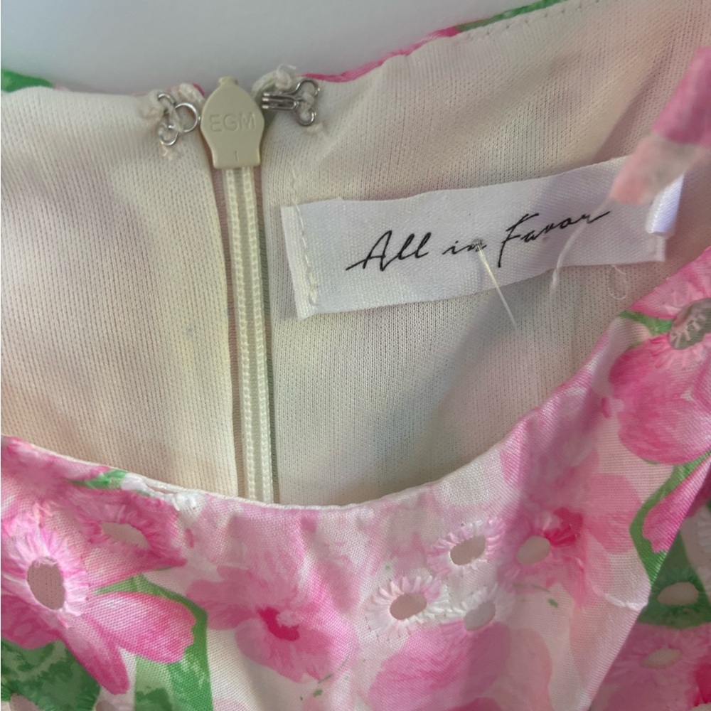 All in Favor Floral Minidress-XS - Picture 4 of 4